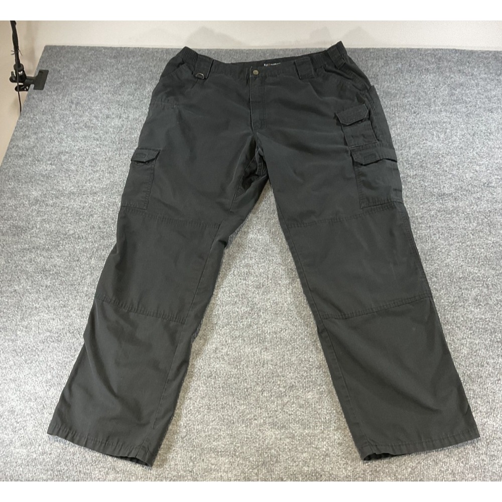 5.11 Tactical Pants Mens 42x34 Black Cargo Utility Work Pants Ripstop Outdoor Du